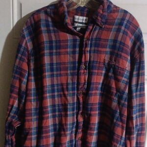 Saddlebred Red and Blue Casual Button Down Shirt